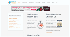 Desktop Screenshot of health-calc.com