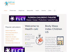 Tablet Screenshot of health-calc.com